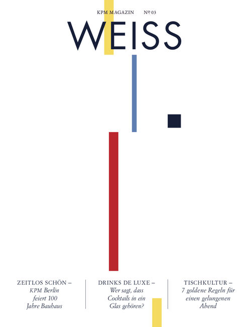 KPM Magazin WEISS 2019 Cover des WEISS Magazins 2019