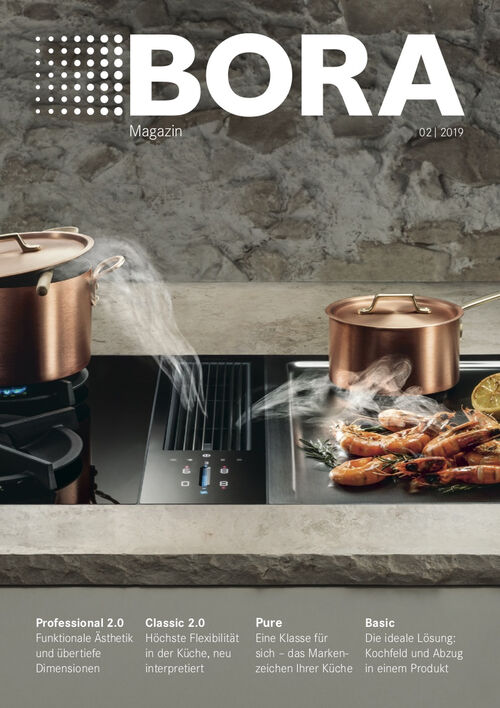 BORA Magazin 02/2019 Cover des BORA Magazins 02/2019